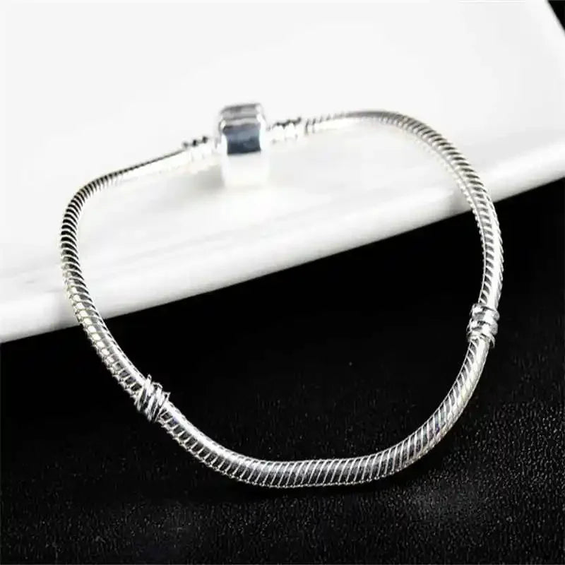 Pulseira Clássica de Prata para Berloques