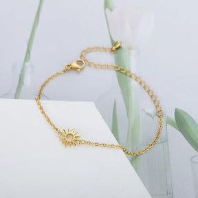 Pulseira Feminina Solar Dourada
