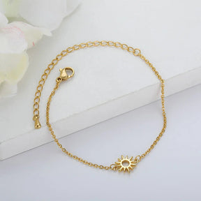 Pulseira Feminina Solar Dourada