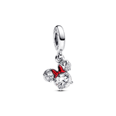Berloque de Pata 925 Minnie Cristal  🎀✨– Brilho Mágico Disney