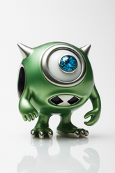 Berloque de Prata 925 Mike Wazowski Disney Pixar 💚