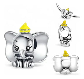Berloque de Prata 925 Dumbo 🐘💛