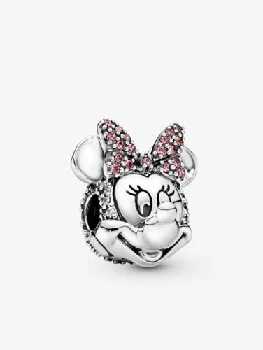 Berloque de Prata 925 Minnie Encanto Rosa Disney ✨