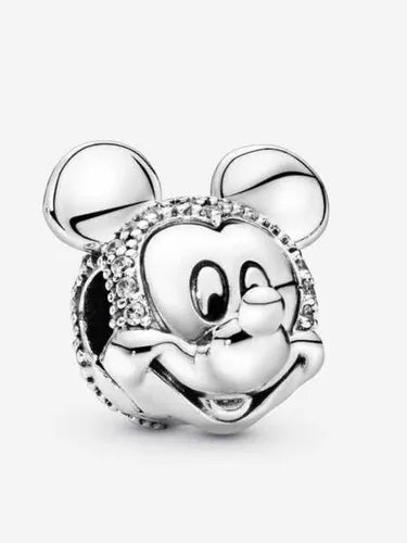 Berloque de Prata 925  Mickey Cravejado Disney 🐭✨