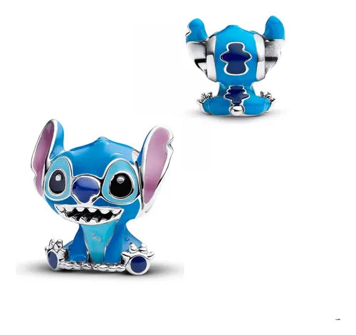 Berloque de Prata 925 Charm Stitch Disney O Alien Mais Adorável da Galáxia 🌌💙