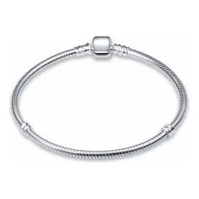 Pulseira Clássica de Prata para Berloques