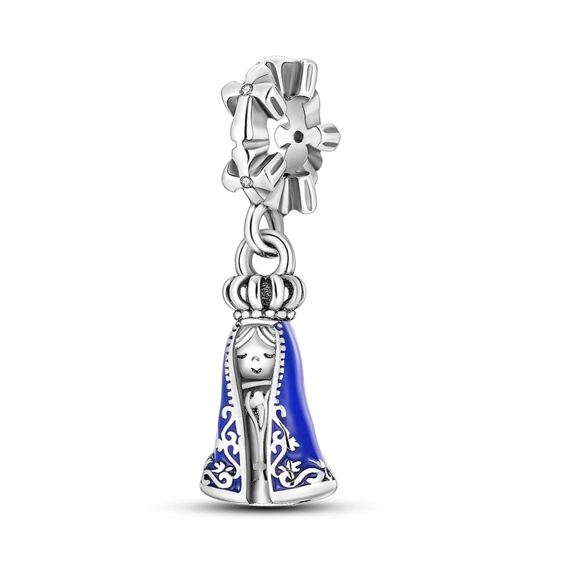 Berloque de Prata 925 Nossa Senhora Aparecida 💙🙏