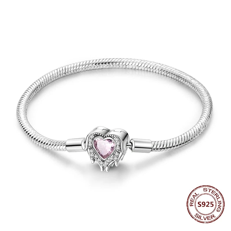 Pulseira Coração de Anjo em Prata 925 💗✨