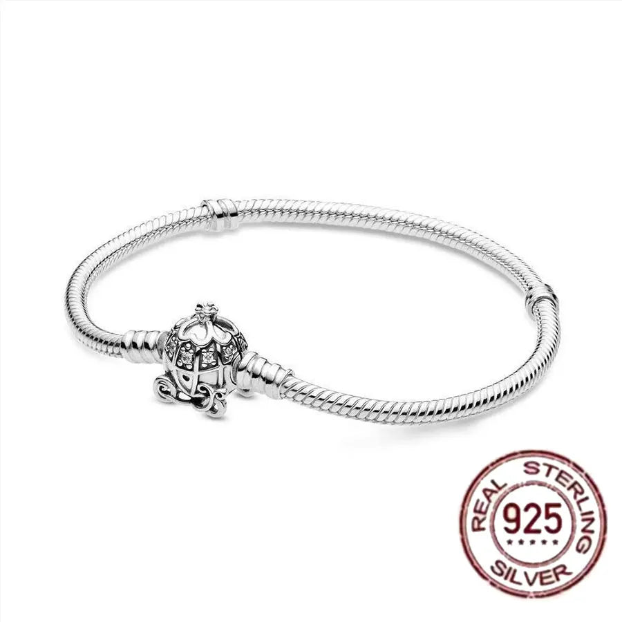 Pulseira Carruagem Encantada em Prata 925 🏰