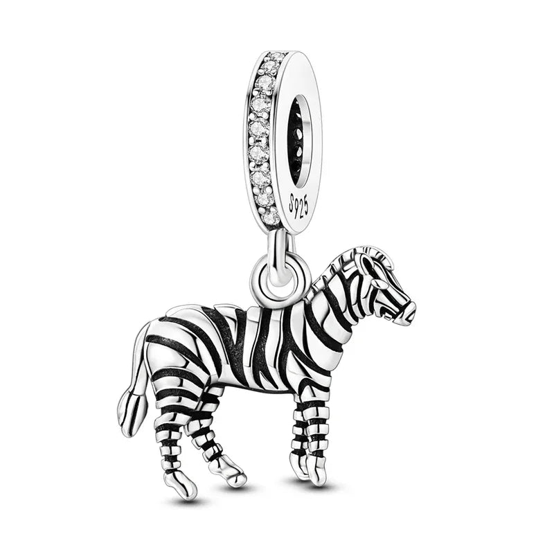 Berloque Prata 925 Zebra Selvagem  🦓