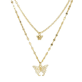 Colar Feminino Borboletas de Luxo