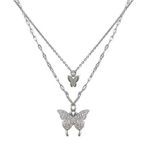 Colar Feminino Borboletas de Luxo