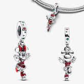 Berloque de Prata 925 Charm Minnie Natalina Disney 🎄❤️