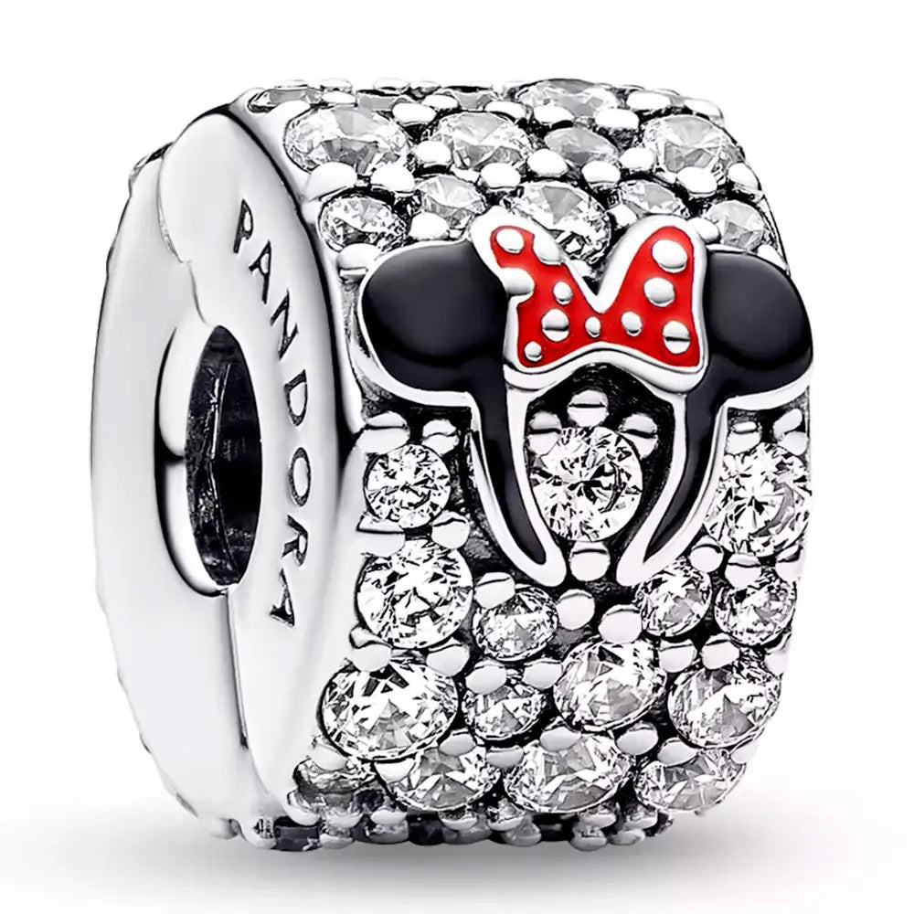Berloque de Prata 925 Disney Minnie Brilho Encantado ✨